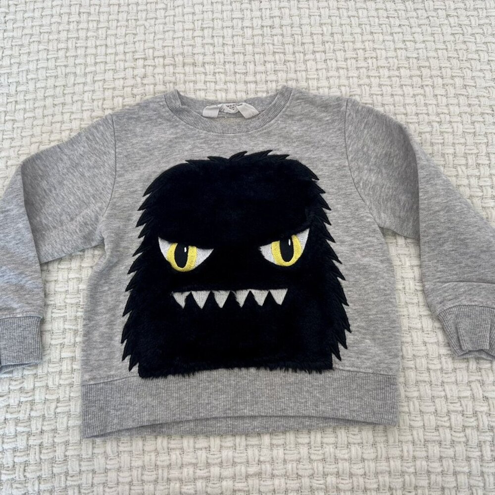 H&M Textured Monster Sweatshirt